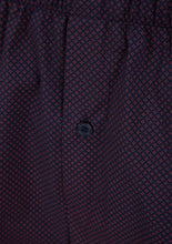 Load image into Gallery viewer, Walker Reid Traditional Navy &amp; Red Diamond Print Pyjamas