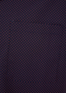 Walker Reid Navy & Red Diamond Print Button Up & Shorts Pyjamas Set