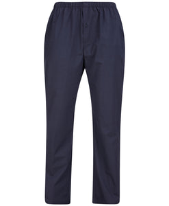Walker Reid Mens Pyjamas Jersey Top & Navy Leaf Print Bottoms
