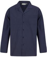 Load image into Gallery viewer, Walker Reid Traditional Navy Geometric Leaf Print Pyjamas
