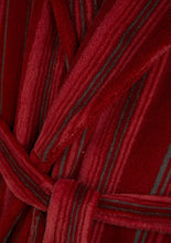 Load image into Gallery viewer, Walker Reid Mens Striped Fleece Dressing Gown (Navy or Red)