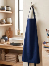 Load image into Gallery viewer, Navy Blue Waterproof Cotton Bib Apron 77x53cm (Pack of 1, 3 or 6)