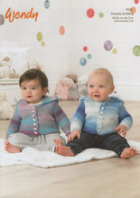 Load image into Gallery viewer, Wendy Peter Pan Baby Double Knitting Pattern - Cardigans (7013)
