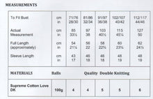 Load image into Gallery viewer, Wendy Women’s Double Knitting Pattern – Detail Knit Sweater (7019)