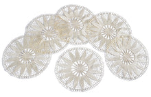 Load image into Gallery viewer, Pack of 6 Floral Lace Round Doilies - 20.5cm (2 Colours)