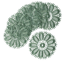 Load image into Gallery viewer, Pack of 6 Floral Lace Round Doilies (3 Colours)