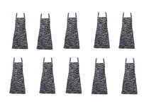 Load image into Gallery viewer, Zebra Print Bib Apron with Pocket 28" x 36" Pack of 1 / 5 or 10