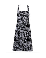 Load image into Gallery viewer, Zebra Print Bib Apron with Pocket 28" x 36" Pack of 1 / 5 or 10