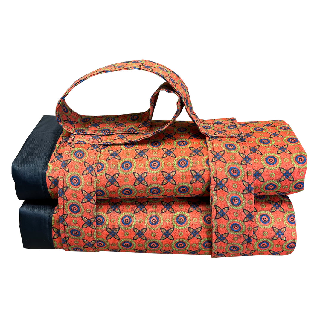 African Shweshwe Fabric Handmade Picnic Blanket (135cm x 185cm)