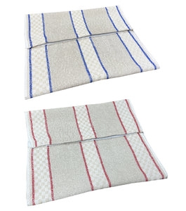 Striped Cotton Roller Towel with Press Studs - 38cm Hanging Length (2 Colours)