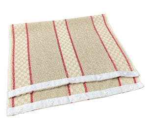 Striped Cotton Roller Towel with Press Studs - 38cm Hanging Length (2 Colours)