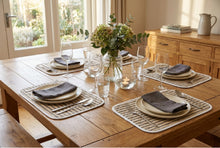 Load image into Gallery viewer, Stripe Placemats 4 Pack 38cm x 28cm (2 Colours)