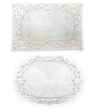 Load image into Gallery viewer, Pair of Batten Lace Traycloths/Runners - 12 x 18 (Oblong or Oval)