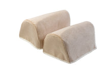Load image into Gallery viewer, Chenille Rounded Arm Caps or Chair Backs With Lace Detail (Various Colours and Sizes)
