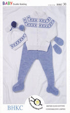 Load image into Gallery viewer, Double Knitting Pattern - BHKC 30 Baby Jacket Leggings Hat &amp; Mittens