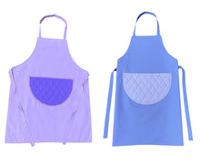 Load image into Gallery viewer, Cotton Bib Apron with Contrasting Quilted Pocket (2 Colours)