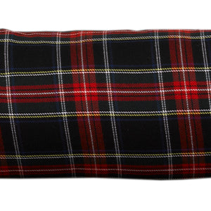 Black Stewart Tartan Check Cotton Draught Excluder (4 Sizes)