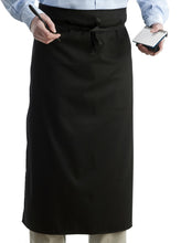 Load image into Gallery viewer, Pack of 5 Black Polycotton Waist Aprons (3 Lengths)