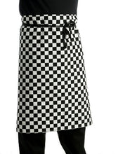 Load image into Gallery viewer, Black &amp; White Check Waist Apron (Pack 1 or 5)