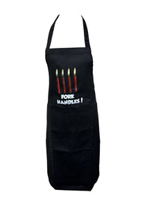 Novelty “Fork Handles” Slogan Bib Apron (4 Colours)