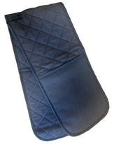 Load image into Gallery viewer, Double Oven Glove Plain Quilted Cotton Pot Holder (Black or Cream)
