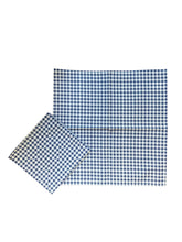 Load image into Gallery viewer, Pack of 10 Gingham Check 100% Cotton Napkins 36cm x 36cm (Red or Blue)