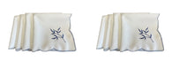 Load image into Gallery viewer, Embroidered Sprig Design Table Napkins 18" x 18" (4 Colours)