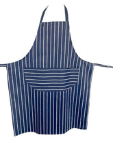 Load image into Gallery viewer, Full Length Butchers Apron Striped with Curved Multi Pocket (2 Colours)