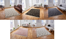 Load image into Gallery viewer, Boho Moroccan Beni Ourain Diamond Pattern Shaggy Pile Rug (2 Colours)