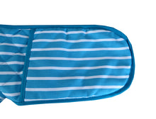 Load image into Gallery viewer, Butchers Stripe Printed Cotton Bib Apron or Double Oven Glove