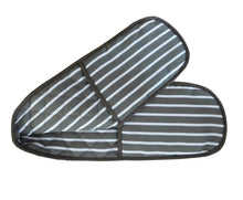 Load image into Gallery viewer, Butchers Stripe Printed Cotton Bib Apron or Double Oven Glove