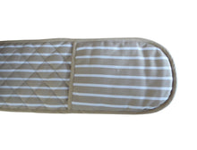 Load image into Gallery viewer, Butchers Stripe Printed Cotton Bib Apron or Double Oven Glove