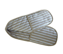 Load image into Gallery viewer, Butchers Stripe Printed Cotton Bib Apron or Double Oven Glove