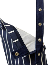 Load image into Gallery viewer, Navy Cotton Butchers Adult Bib Apron with Pocket 29” x 35”
