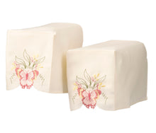 Load image into Gallery viewer, Embroidered Butterfly &amp; Flower Square Arm Caps &amp; Chair Backs