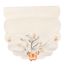 Load image into Gallery viewer, Embroidered Butterfly &amp; Flower Square Arm Caps &amp; Chair Backs