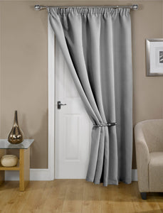 Cali Door Curtain with Blackout Self Lining (5 Colours)