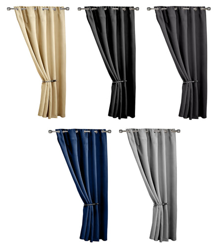 Cali Eyelet Self Lined Door Curtain with Thermal Blackout (5 Colours)