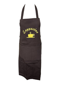 Cappuccino Cafe Barista Bib Apron (2 Colours)