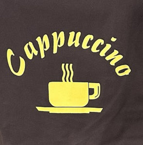 Cappuccino Cafe Barista Bib Apron (2 Colours)