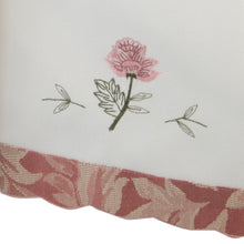Load image into Gallery viewer, Traditional Square Arm Caps or Chair Back with Flower &amp; Scalloped Trim (Cream)