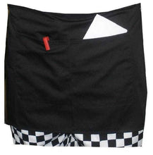 Load image into Gallery viewer, Black Short Apron With Split Pocket  27.5" Wide x 14" Long (Pack of 1 or 5)