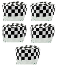 Load image into Gallery viewer, Professional Chefs Catering Skull Caps - Pack of 1 or 5 (Black White or Check)