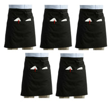 Load image into Gallery viewer, Half Apron With Pocket (Black)