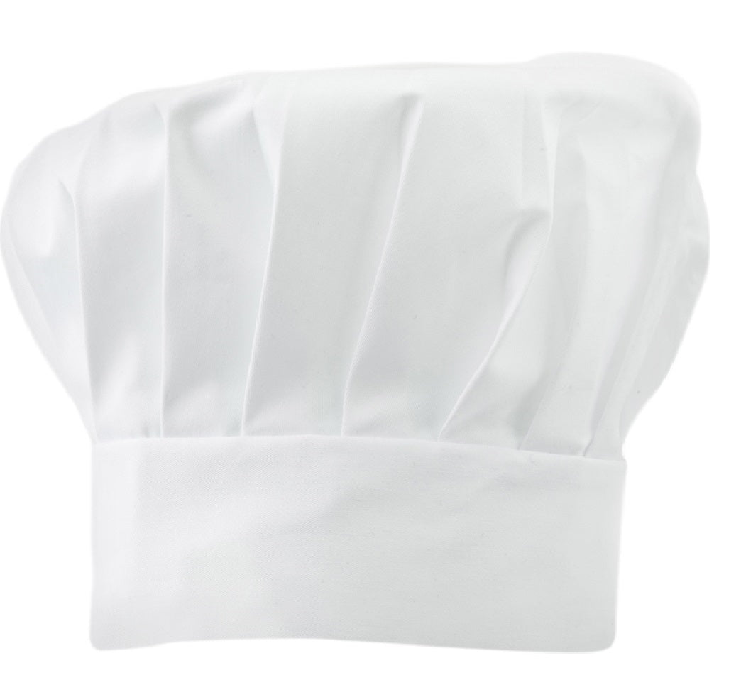 White Adjustable Polycotton Tall Chefs Hat (Pack of 1 or 5)