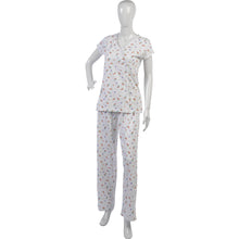 Load image into Gallery viewer, Ladies Combed Cotton Cherries &amp; Flowers Pyjamas Medium