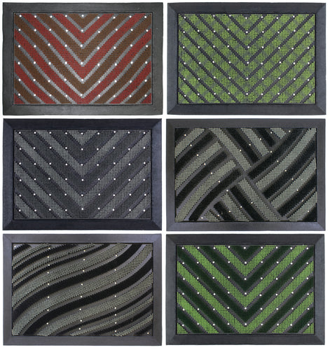 Chevron Stormsafe Outdoor Mat with Drainage Holes 65cm x 45cm (6 Designs)
