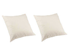 Load image into Gallery viewer, Pack of 2 China Duck Feather Cushion Pads with Cambric Cover (Various Sizes)