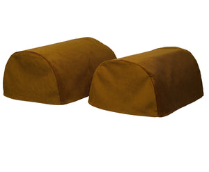 Corduroy Round Arm Caps or Chair Backs (4 Colours)