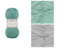Load image into Gallery viewer, King Cole Cottonsmooth DK 100% Mercerised Cotton Yarn 100g (2 Colours)
